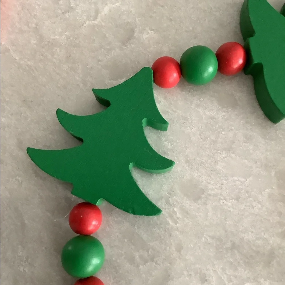 Wood Jute Garland Tree new